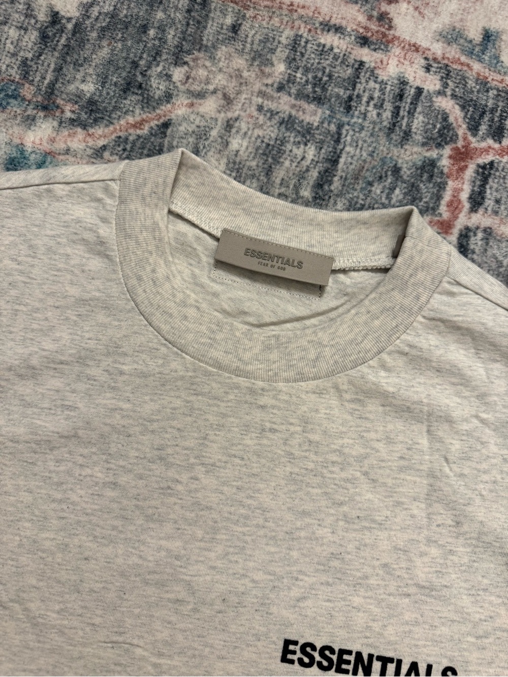 ESSENTIALS Fear of God Men's Tee in Light Heather Gray - Picture 5 of 8
